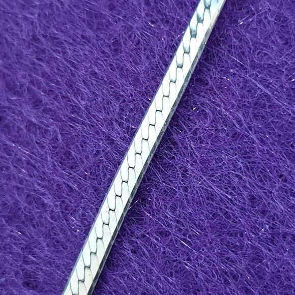 Vintage Sterling Silver “Flower of Life” Pendant with Herringbone Chain Necklace - Picture 10 of 13